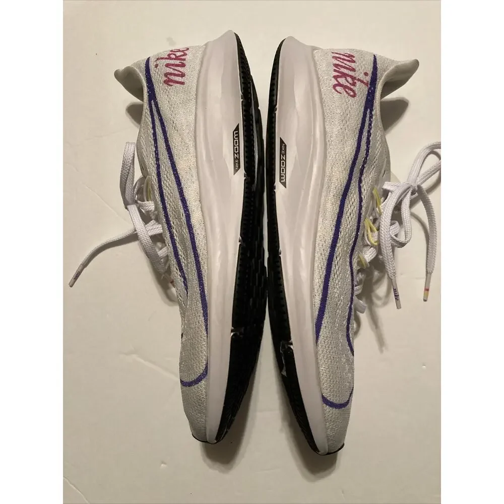 Womens Nike Zoom Pegasus Running Shoes Sz 10 Used White Mesh BV5740 101‎